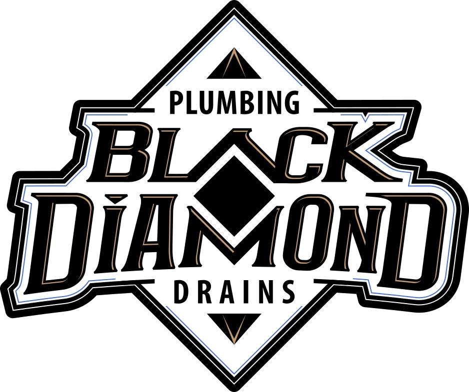 The main logo for Black Diamond Plumbing and Drains